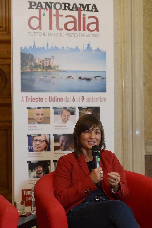 Debora Serracchiani (Presidente Regione Friuli Venezia Giulia) all'evento conclusivo del tour "Panorama d'Italia, tutto il meglio visto da vicino" - Trieste 09/09/2017